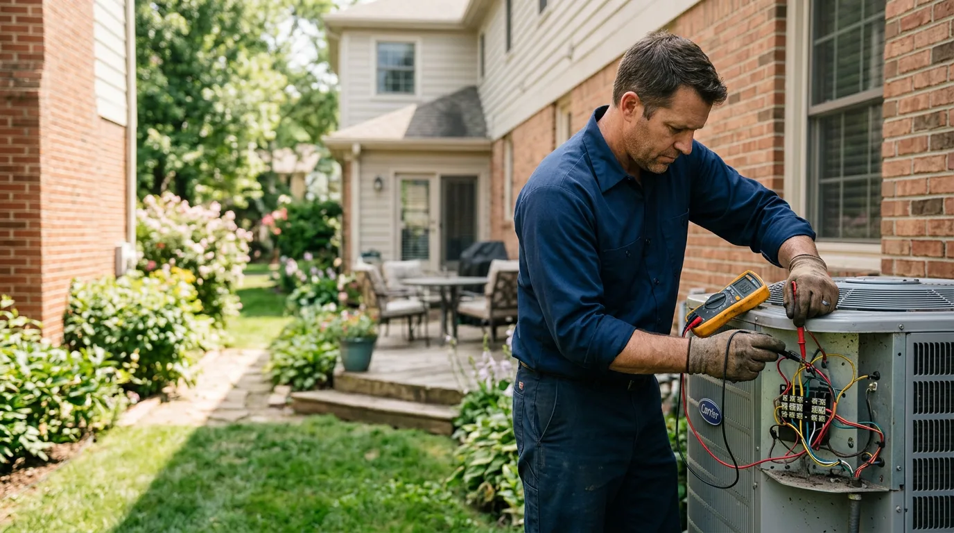 HVAC technician working near Granville, PA